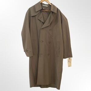 Men's Double-Breasted Trench Coat - folds in carry pack